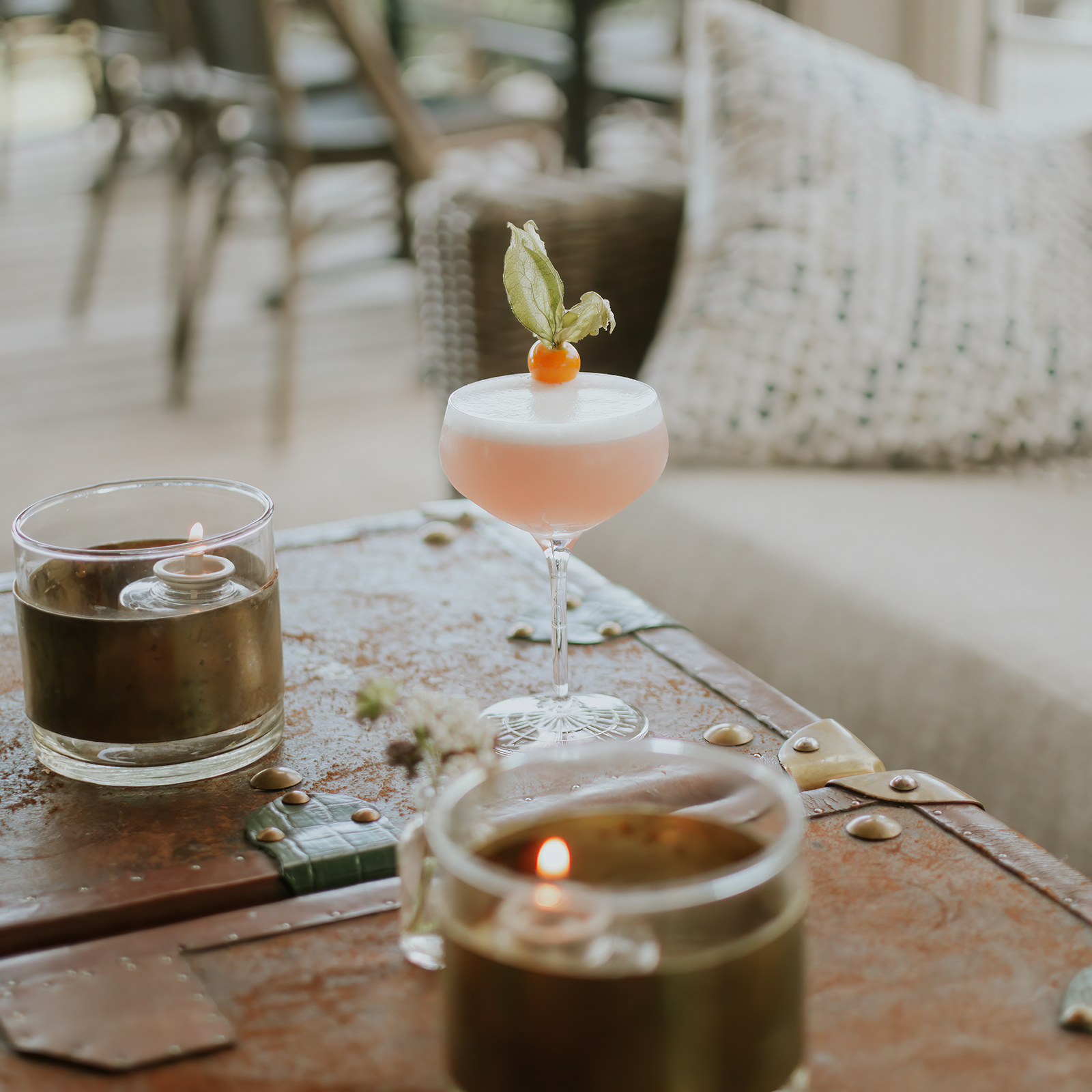 Cocktail in der Lounge des Hotel Furusund